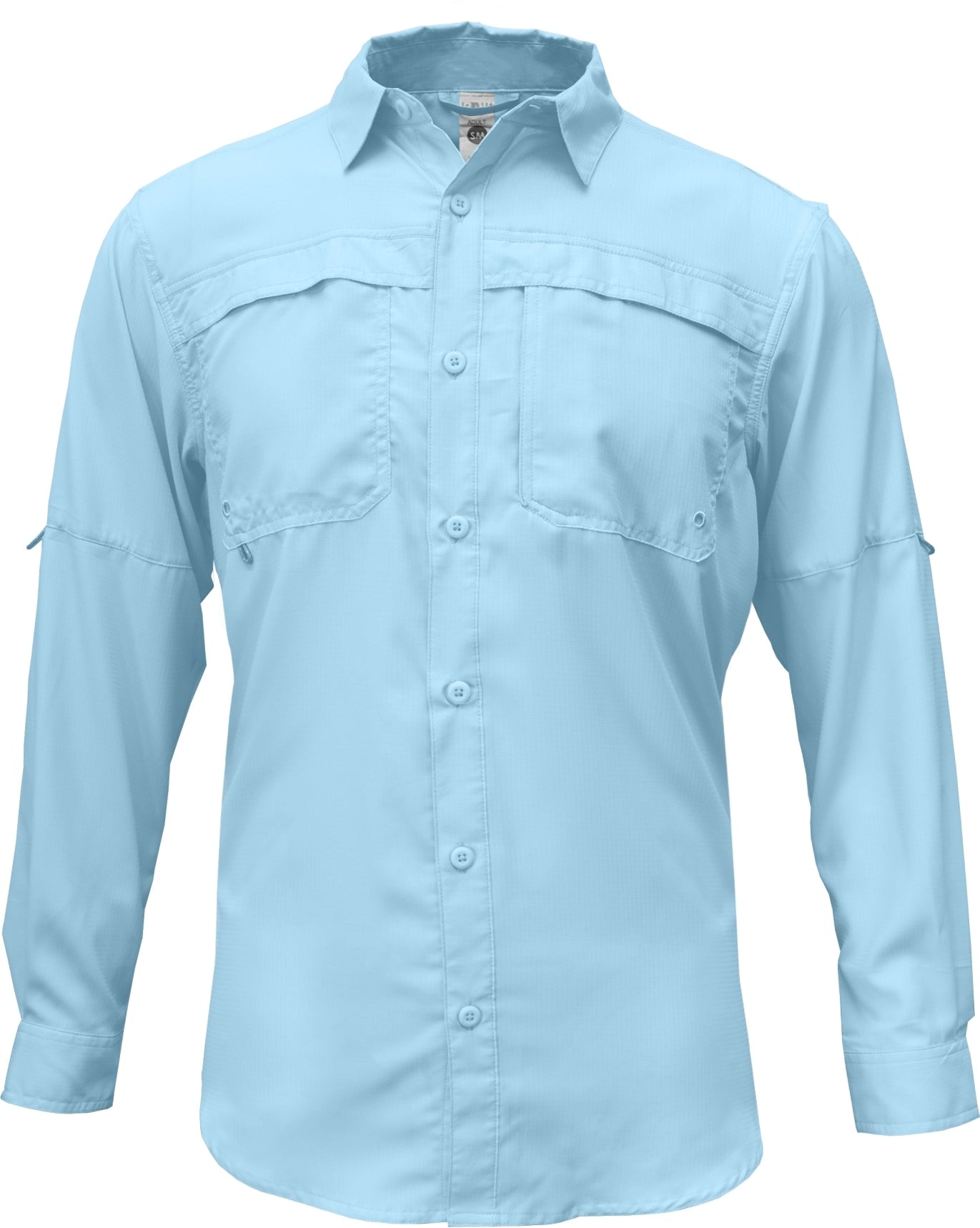 3300 Men L/S Fishing Shirt with Button Down Collar (Navy)