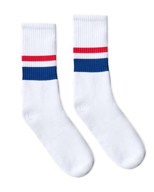 #color_white/ red/ royal thin & thick stripe