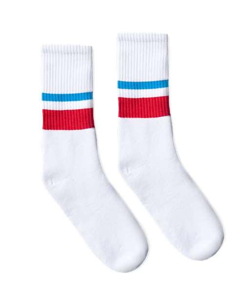 #color_light blue/ red thin & thick stripe