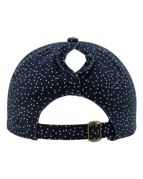 #color_navy/ white polka dots