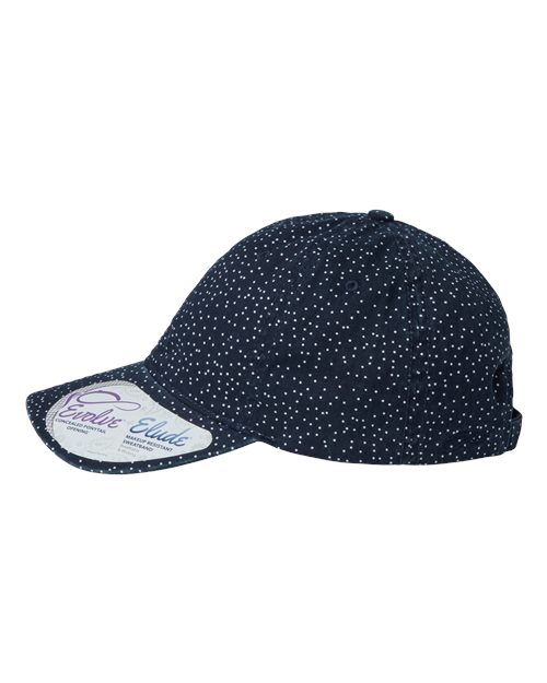 #color_navy/ white polka dots