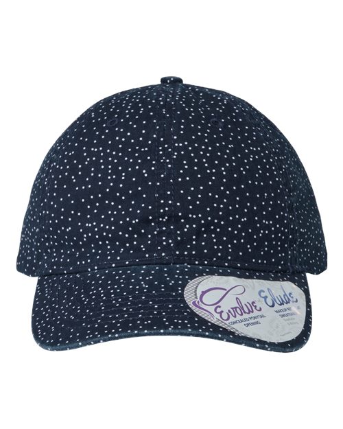 #color_navy/ white polka dots