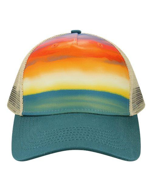 #color_watercolor sunset/ teal