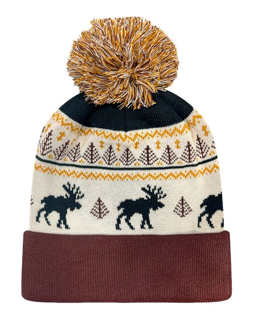 #color_fairisle moose/ brown