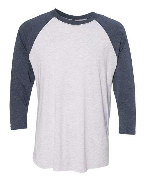 #color_indigo sleeves/ heather white body