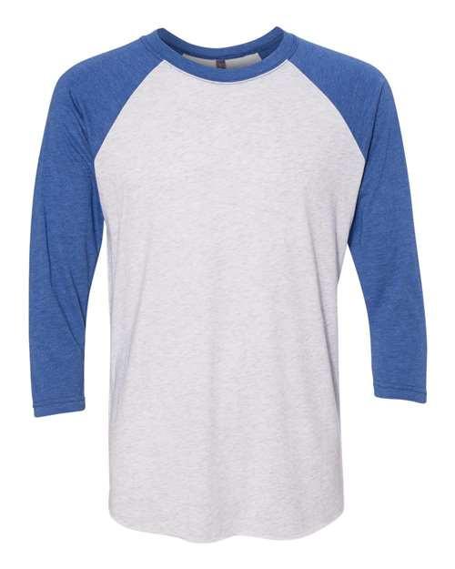 #color_vintage royal sleeves/ heather white body