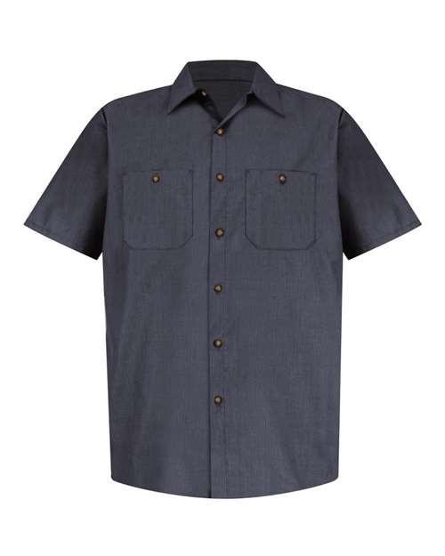 #color_blue/ charcoal microcheck
