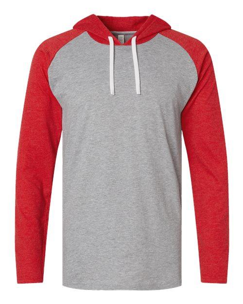 #color_vintage heather/ vintage red/ white