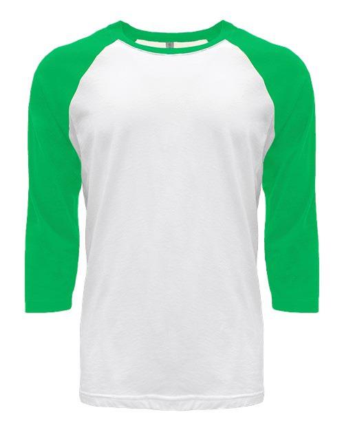 #color_kelly green sleeves/ white body