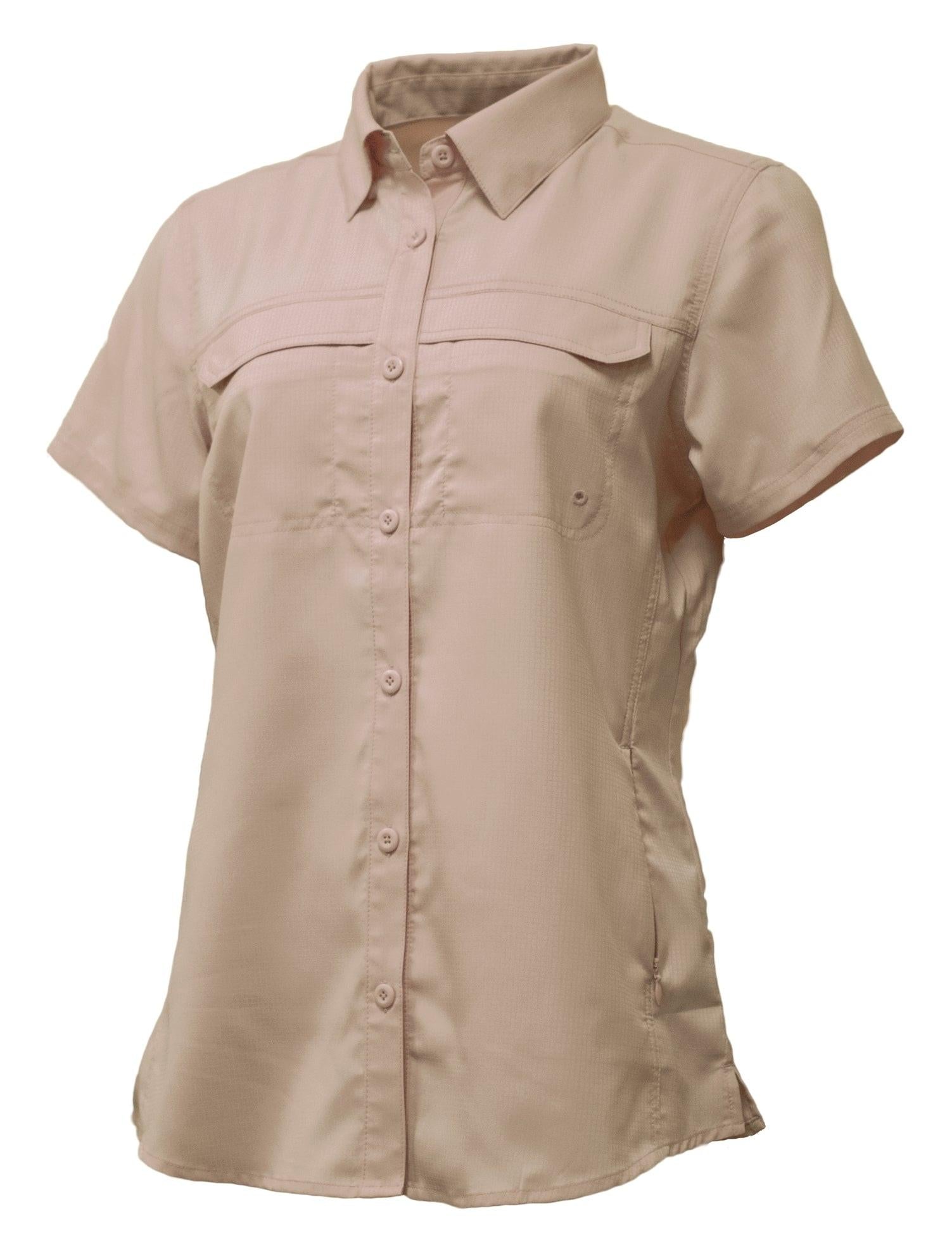 3101 Camisa de pesca de manga corta para mujer