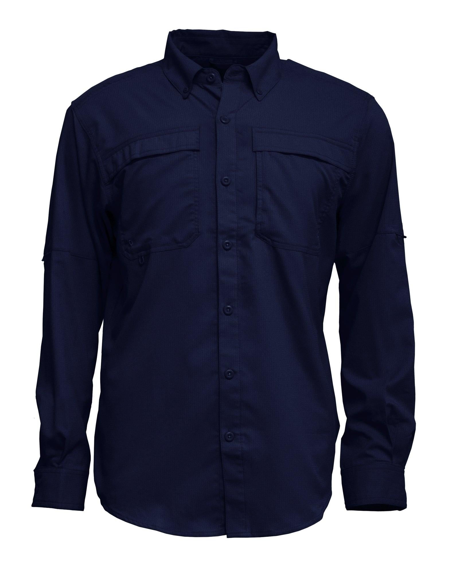 3300 Men L/S Fishing Shirt with Button Down Collar