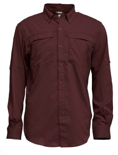 3300 Men L/S Fishing Shirt with Button Down Collar