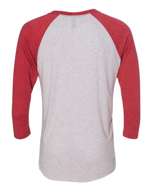 #color_vintage red sleeves/ heather white body