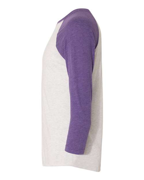 #color_purple rush sleeves/ heather white body