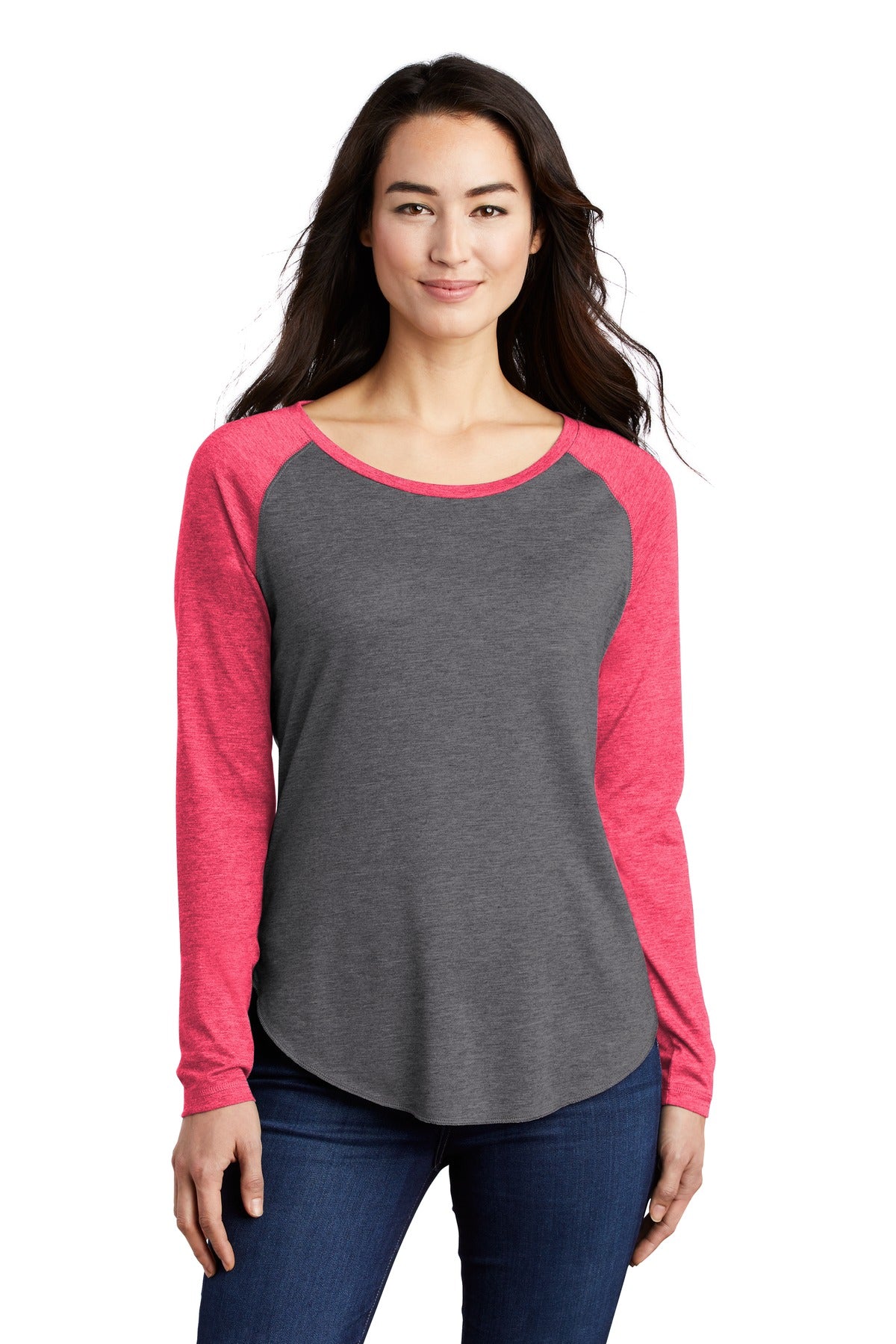 #color_pink raspberry heather/ dark grey heather