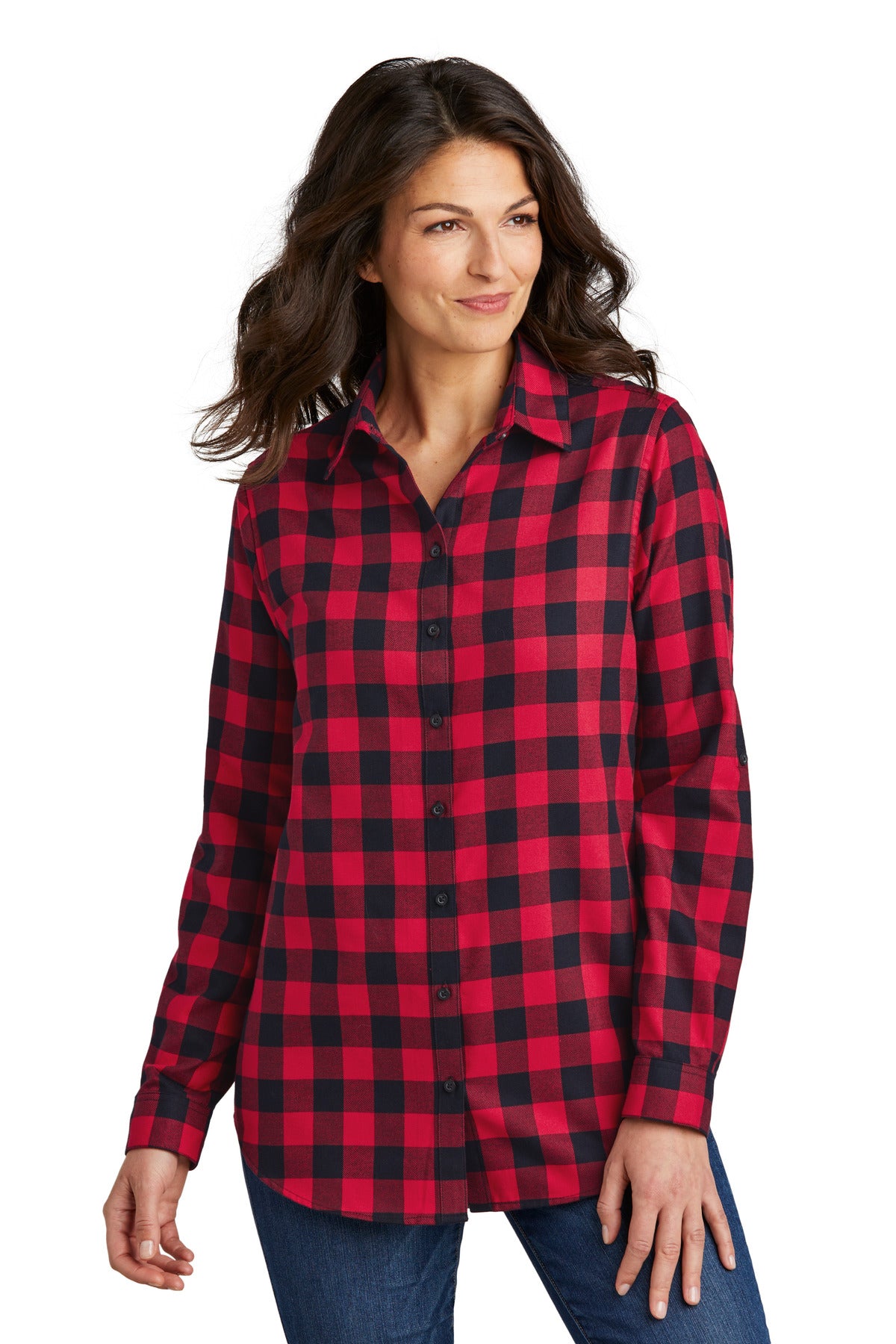 #color_red/ black buffalo check