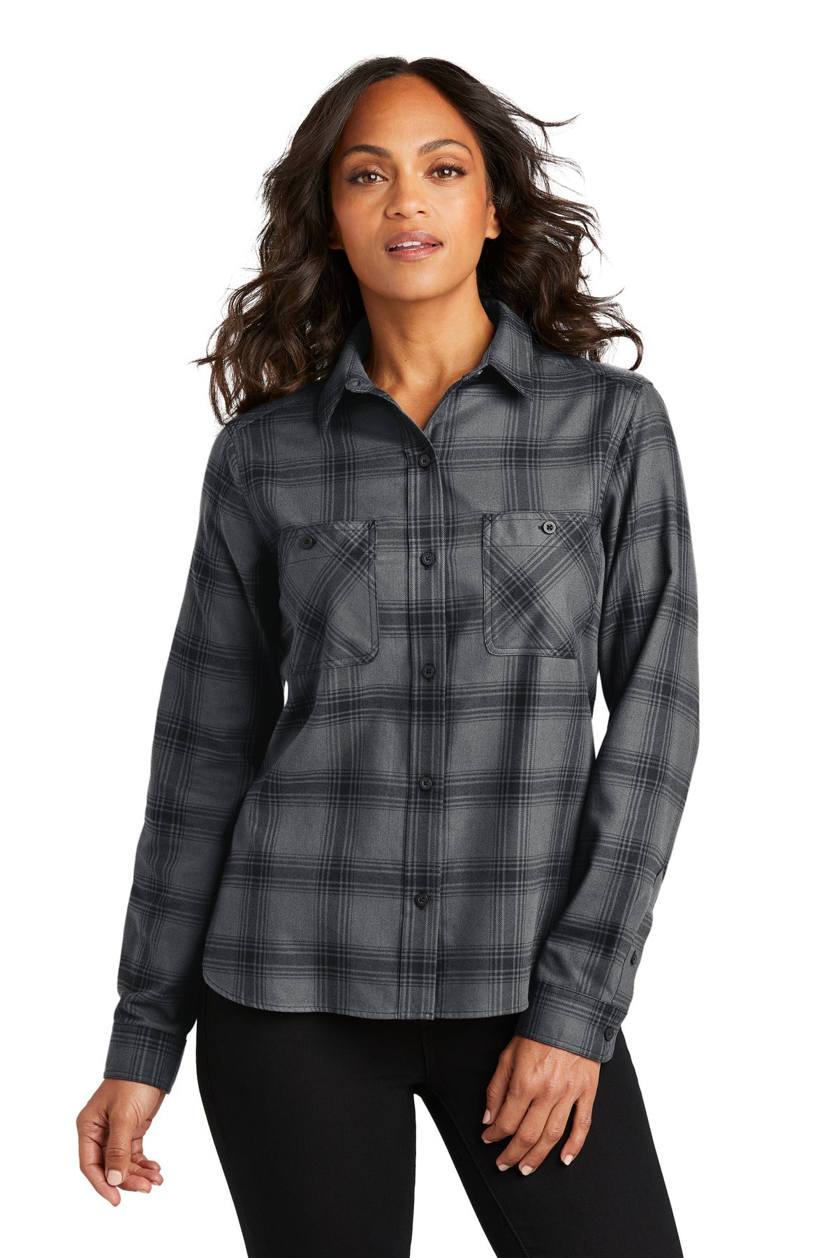 #color_grey/ black open plaid