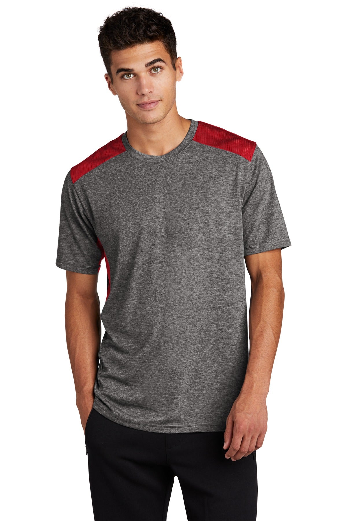 #color_true red/ dark grey heather