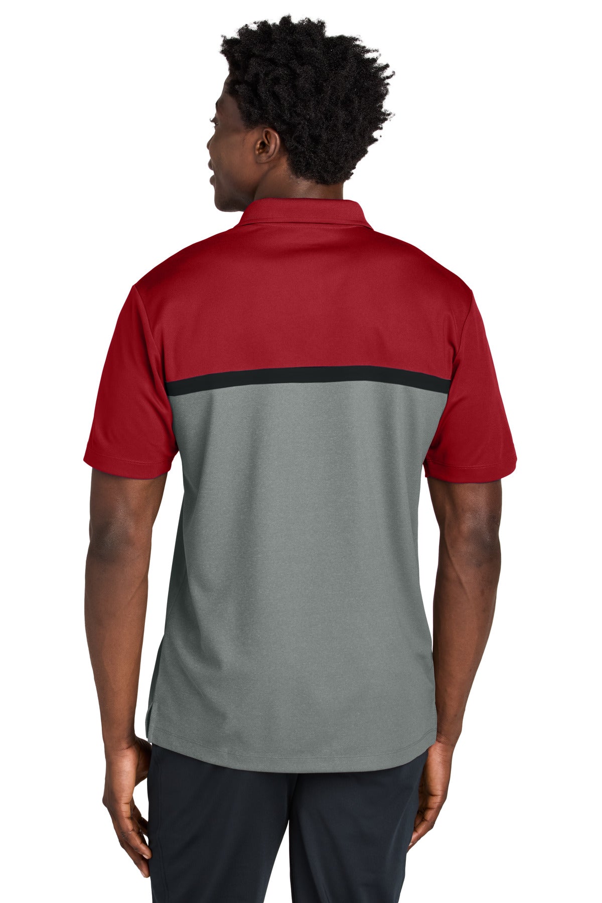 #color_deep red/ grey concrete heather/ black