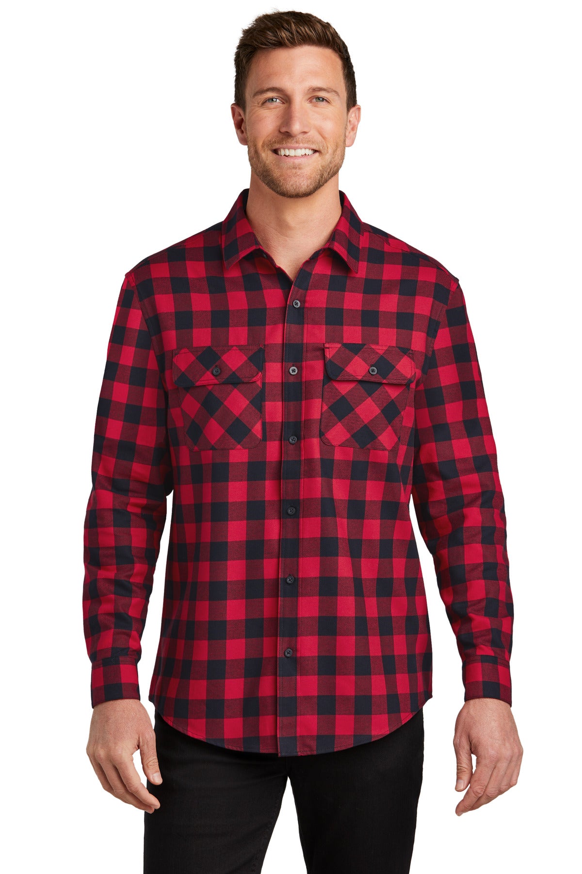 #color_red/ black buffalo check